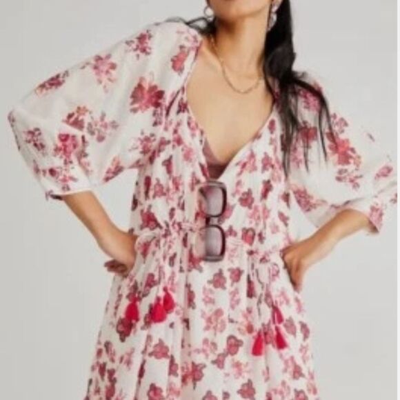 Free People Floral Mini Dress - Picture 1 of 9